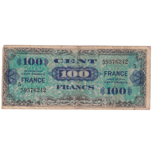 France 1944 100 Francs F 59576242 Banknote 