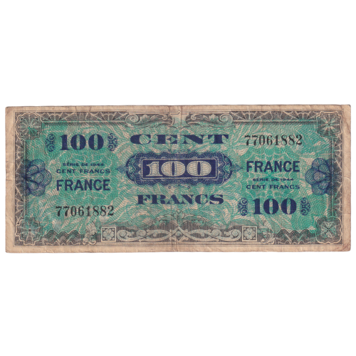 France 1944 100 Francs F 77061882 Banknote