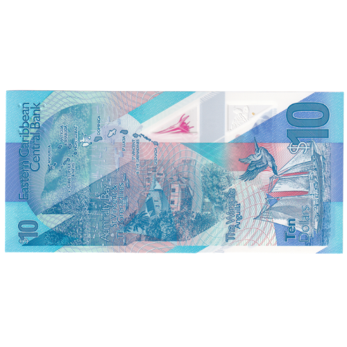East Caribbean States 2019 10 Dollars UNC GR411402 Banknote