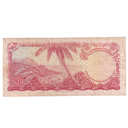 East Caribbean 1965 1 Dollar F B75 289745 Banknote