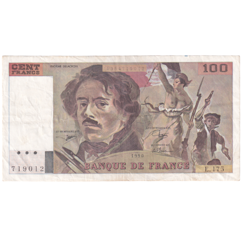 France 1991 100 Francs VF 4354719012 Banknote