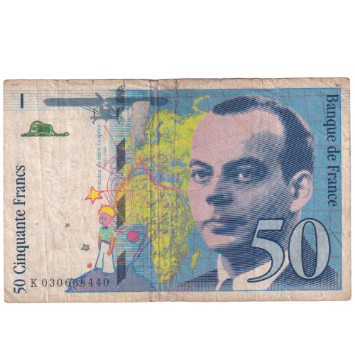 France 1999 50 Francs F K030668440 Banknote