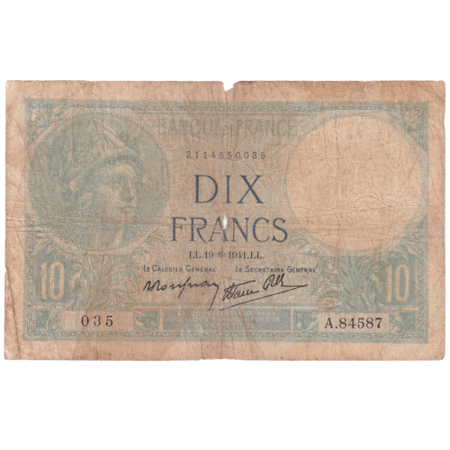 France 1941 10 Francs G 2114650035 Banknote