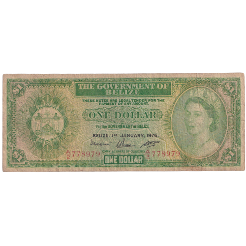 Belize 1976 1 Dollar A/2 778979
