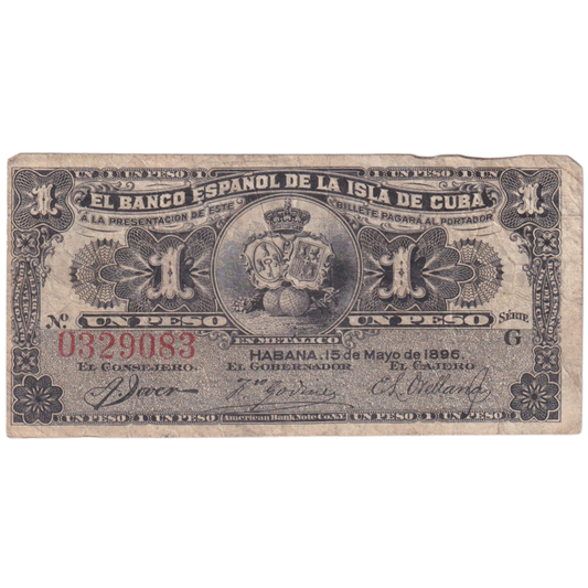 Cuba 1896 1 Peso 0329083