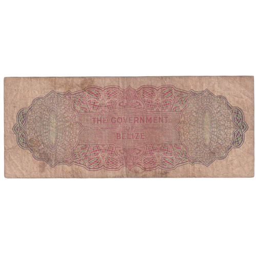 The Government of Belize 1976 5 Dollars F C/1 624941 Banknote 