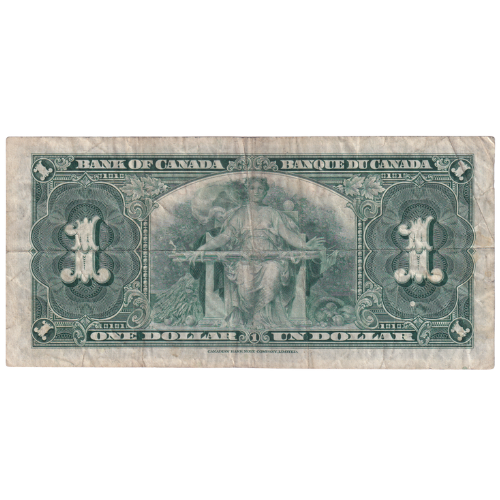 Canada 1937 1 Dollar F E/N 8060105 Banknote 