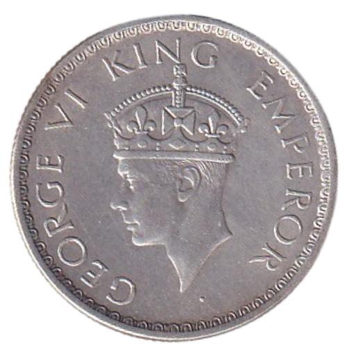 India 1940 Half Rupee VF George VI King Emperor Coin