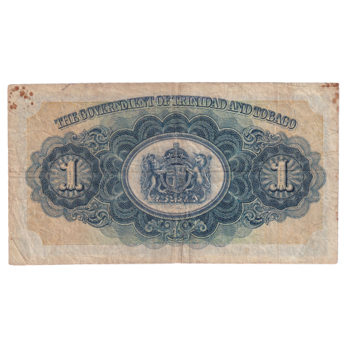 Trinidad And Tobago 1939 1 Dollar F 5D 25570 Banknote