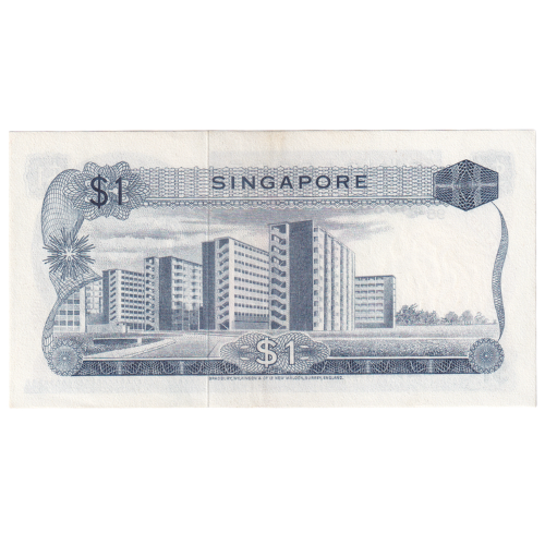 Singapore 1972 1 Dollar AUNC D/98 268307 Banknote