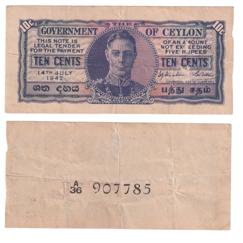 CEYLON 10 CENTS