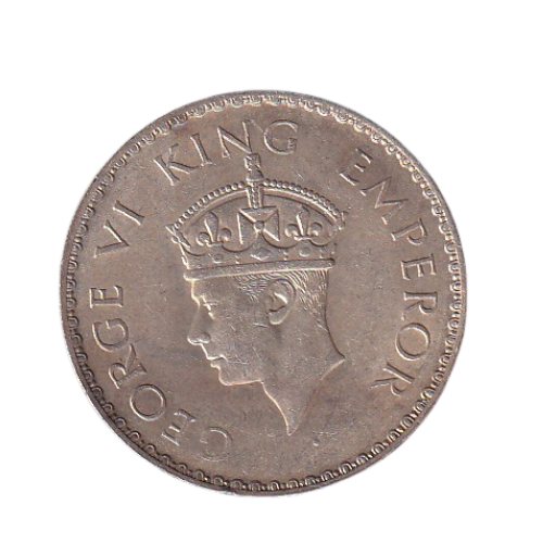 India 1940 1 Rupee F George VI King Emperor Coin 