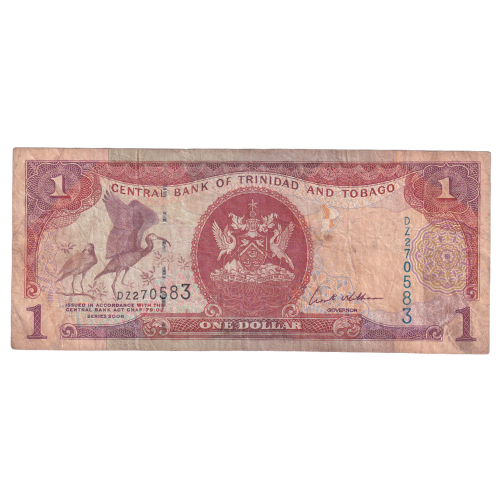 Trinidad and Tobago 2006 1 Dollar F DZ270583 Banknote 