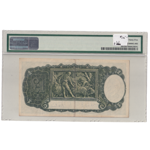 Australia 1942 1 Pound (PMG Certificate 35 Choice Very Fine) H/34 111979 Banknote
