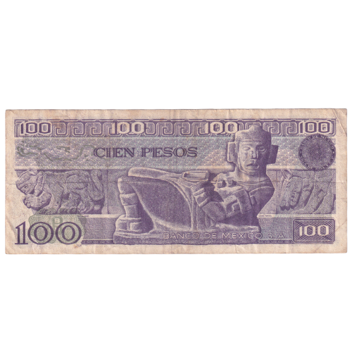 Mexico 1982 100 Pesos F R7809818 Banknote