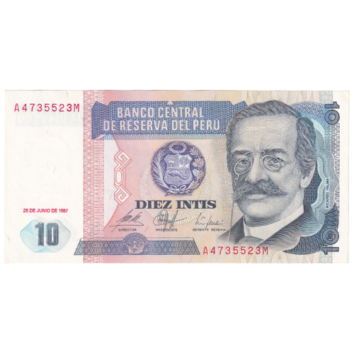 Peruvian 1987 10 Intis