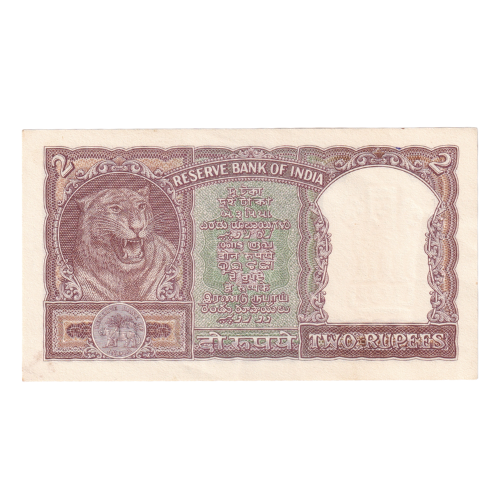 India 1962-1995 2 Rupees F A87 180091 Banknote