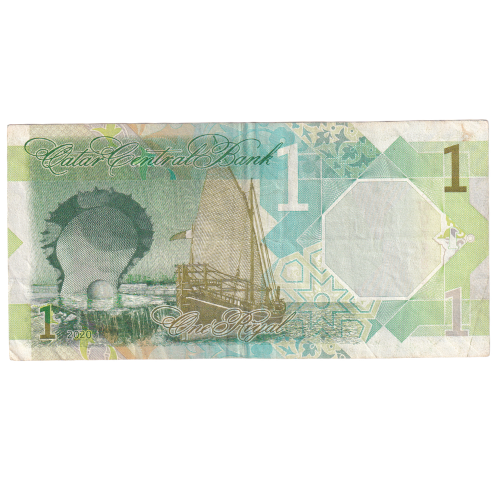 Qatar 2020 1 Riyal VF 075822 Banknote 