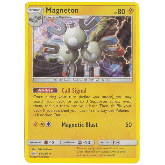 Pokemon Magneton hp 80 card