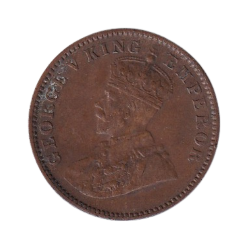 India 1940 1 Quarter Anna F George V King Emperor Coin 