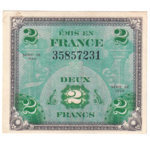France 1944 2 Francs F 35857231 Banknote