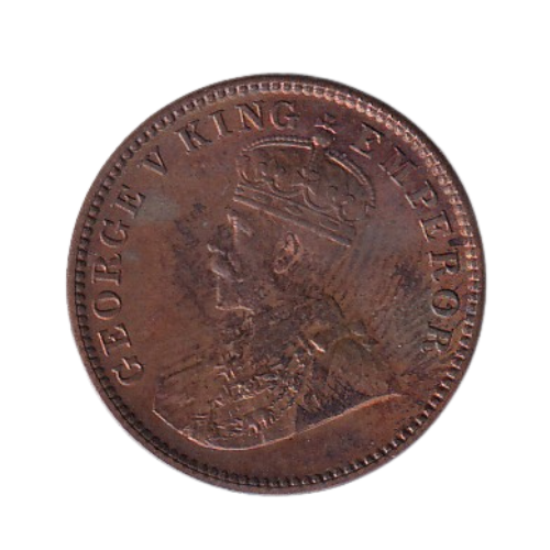 India 1956 1 Quarter Anna F George V King Emperor Coin