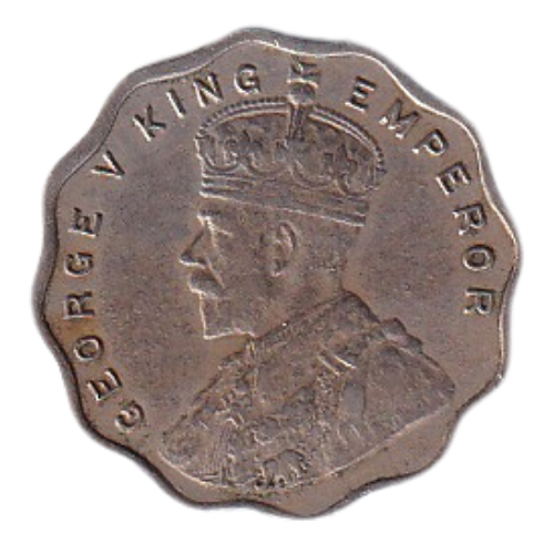 India 1918 1 Anna VG George V King Emperor Coin 