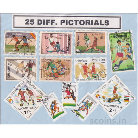 WORLD 25 DIFF PICTORIALS