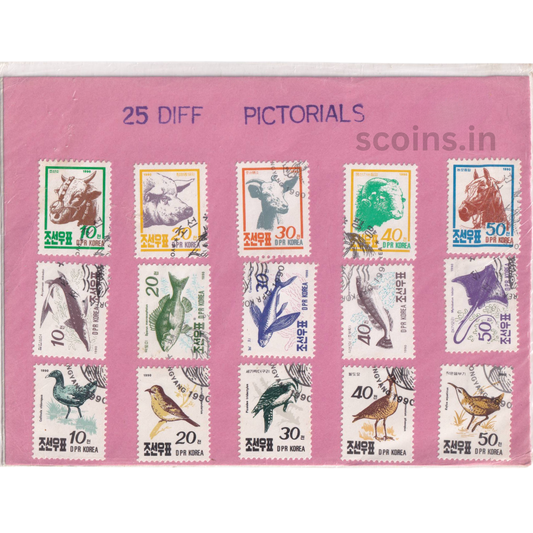 WORLD 25 DIFF PICTORIALS