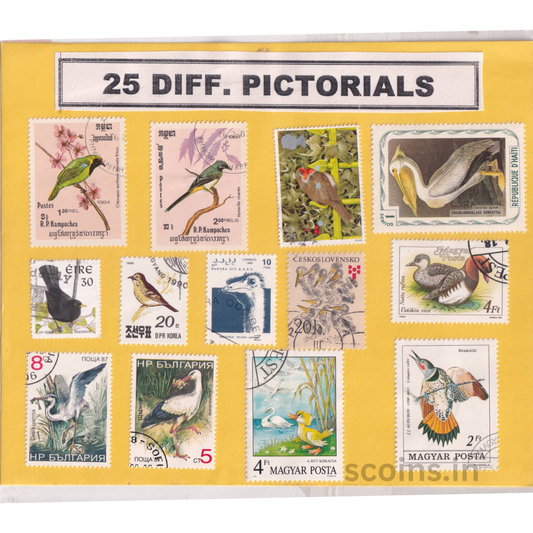 WORLD 25 DIFF PICTORIALS
