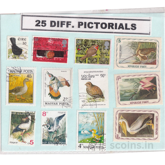 WORLD 25 DIFF PICTORIALS