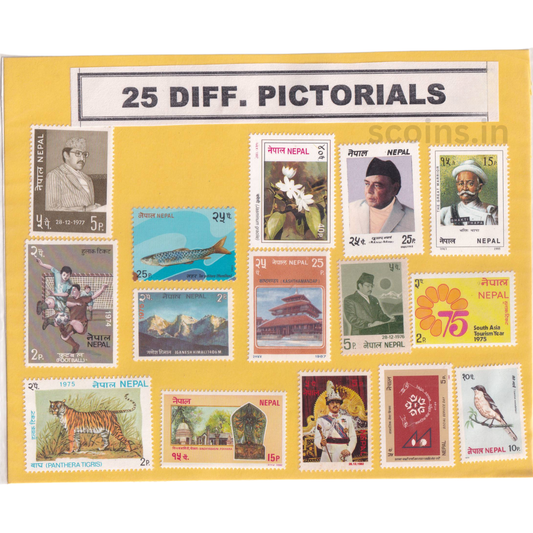 WORLD 25 DIFF PICTORIALS
