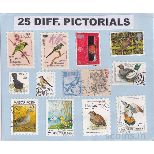 WORLD 25 DIFF PICTORIALS