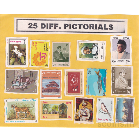 WORLD 25 DIFF PICTORIALS