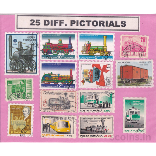 WORLD 25 DIFF PICTORIALS