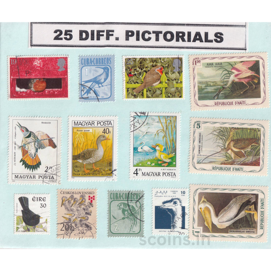 WORLD 25 DIFF PICTORIALS