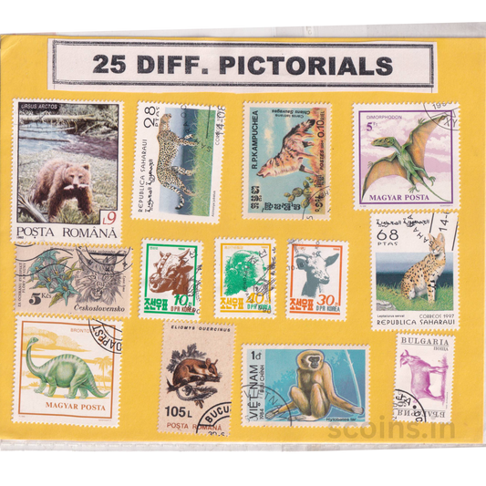 WORLD 25 DIFF PICTORIALS