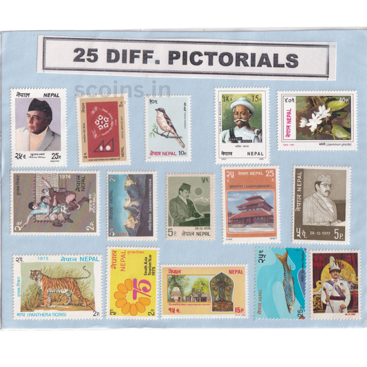 WORLD 25 DIFF PICTORIALS