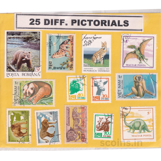 WORLD 25 DIFF PICTORIALS