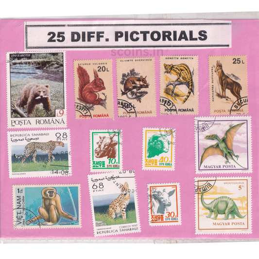 WORLD 25 DIFF PICTORIALS