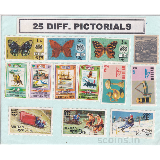 WORLD 25 DIFF PICTORIALS