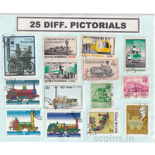 WORLD 25 DIFF PICTORIALS