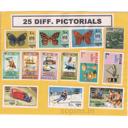 WORLD 25 DIFF PICTORIALS