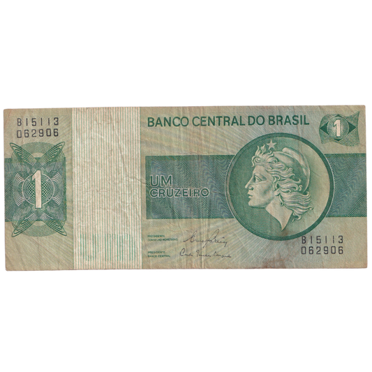 Brazil 1990 1 Cruzeiro F B15113062906 Banknote 
