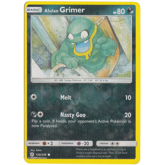 Pokemon Basic Alolan Grimer card