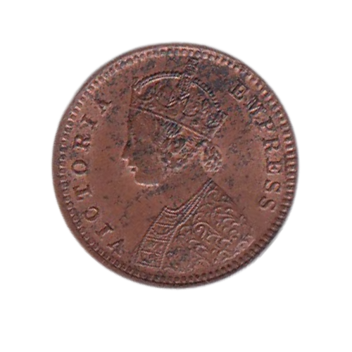 India 1899 1/12 Anna F Victoria Empress Coin  