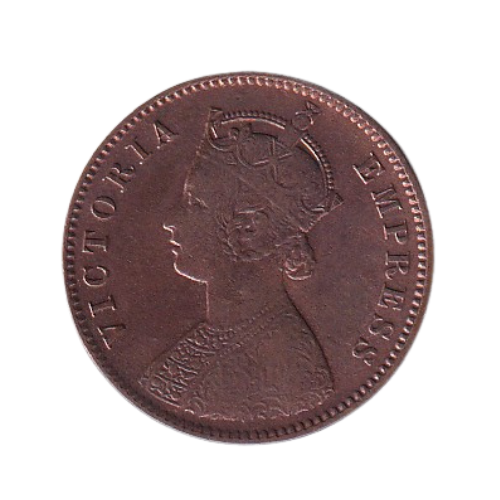 India 1892 1/4 Anna VF Victoria Empress Coin
