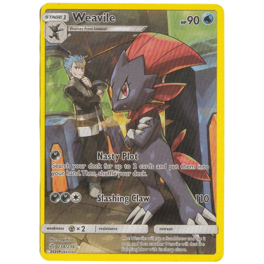 Pokemon Weavile hp 90 card