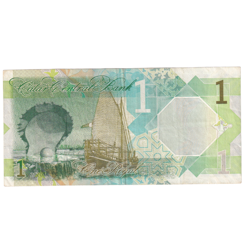 Qatar 2020 1 Riyal VF 887611 Banknote