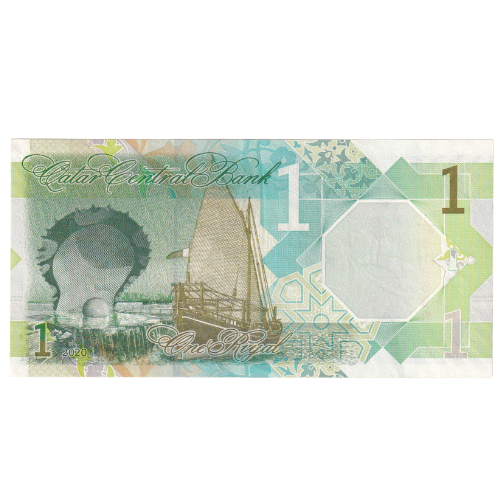 Qatar 2020 1 Riyal VF 813598 Banknote